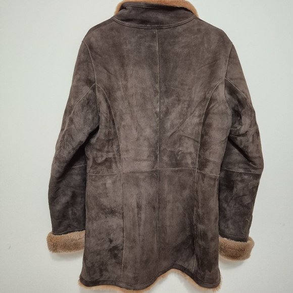 Danier Brown Leather Jacket with Tan Accents - Picture 7 of 7